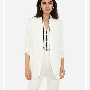 Express, Ruched Sleeve Boyfriend Blazer